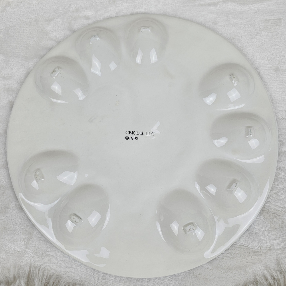Vintage Rooster Egg Serving Plate CBK Ltd. LLC - Picture 9 of 13
